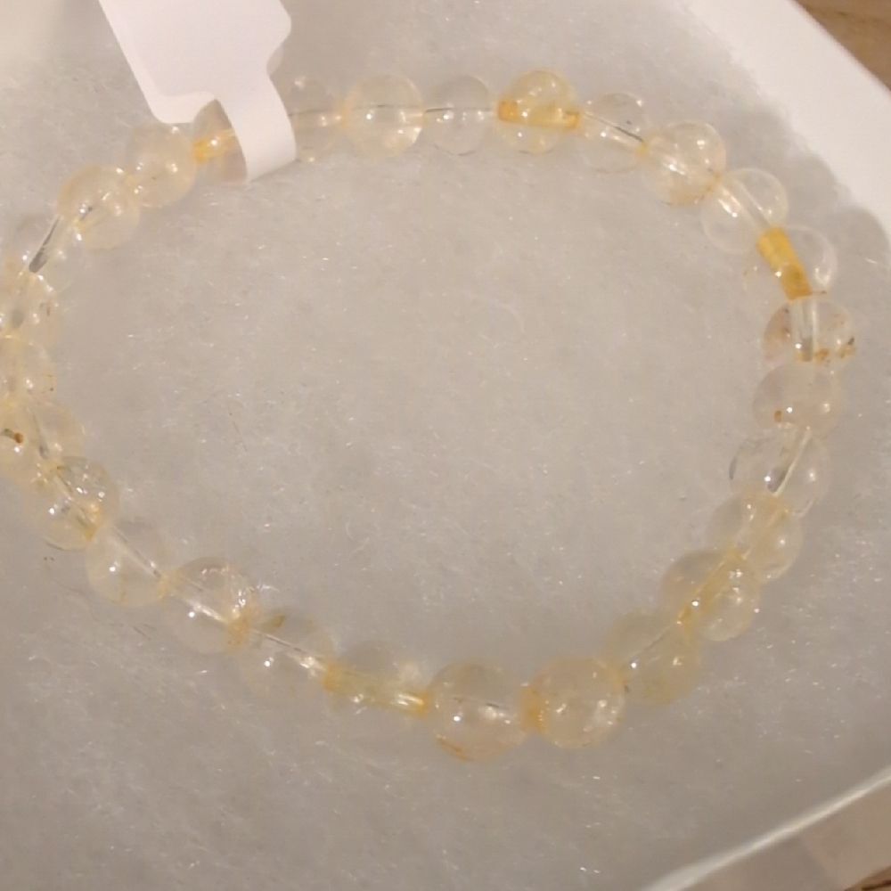 Handmade Natural Citrine Stretch Bracelet